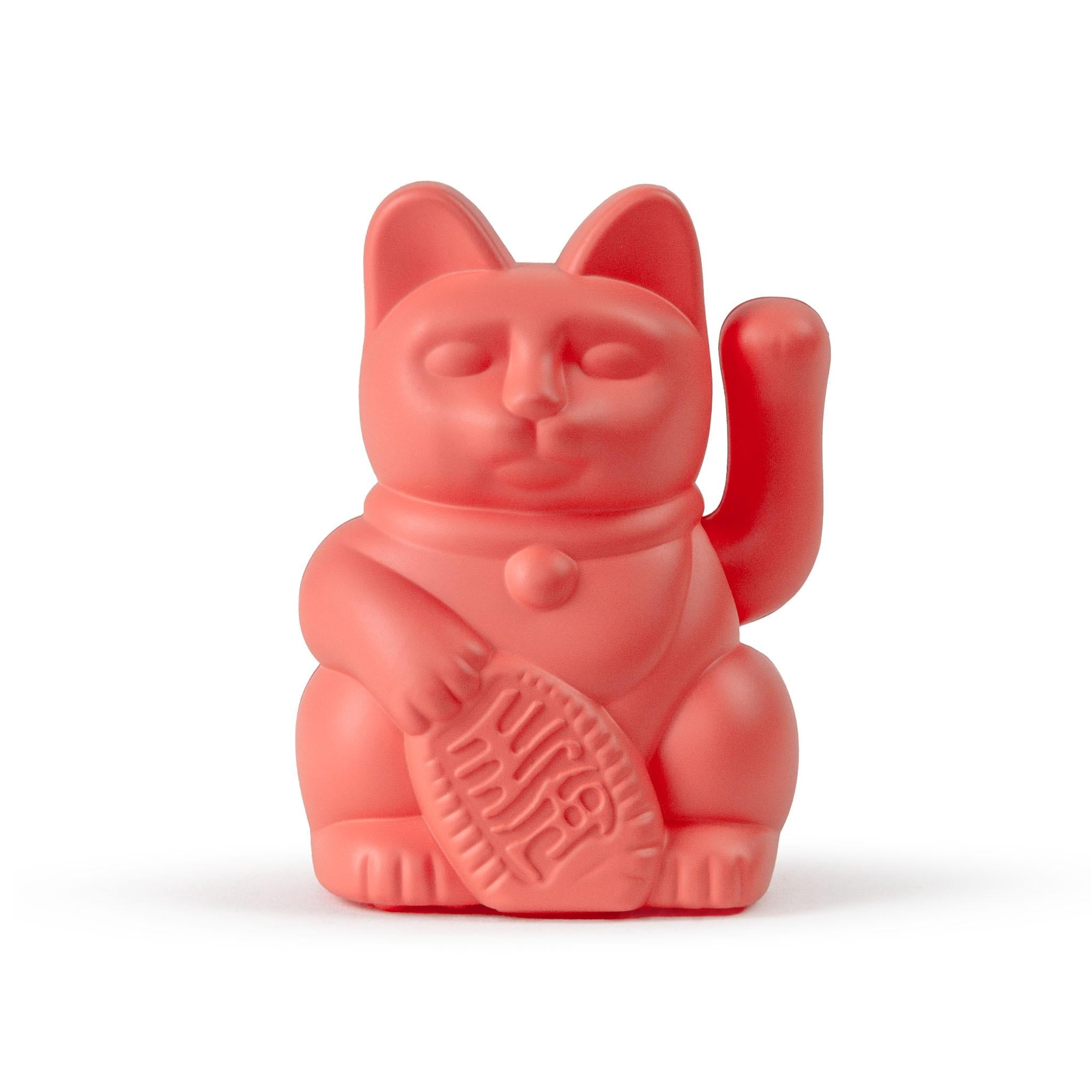 Solar Lucky Cat Winkekatze neon orange