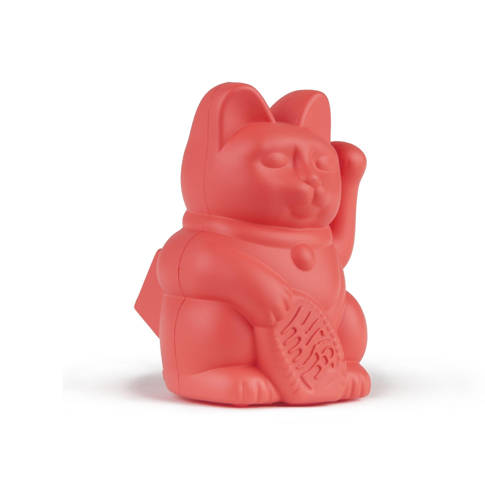 Solar Lucky Cat Winkekatze neon orange