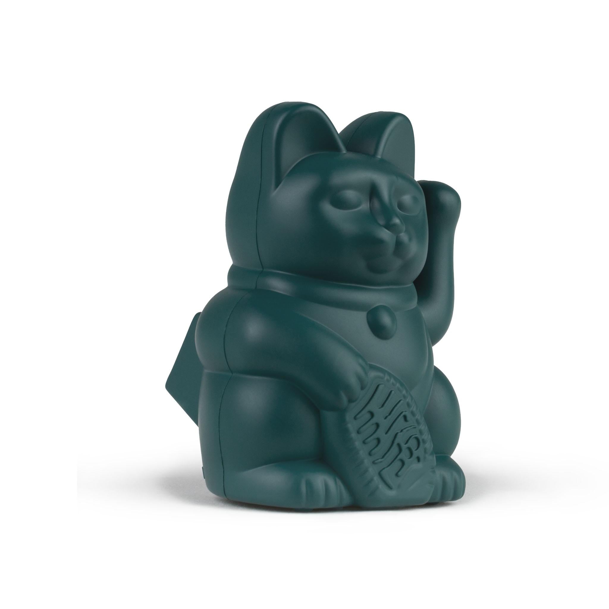 Solar Lucky Cat Winkekatze grün