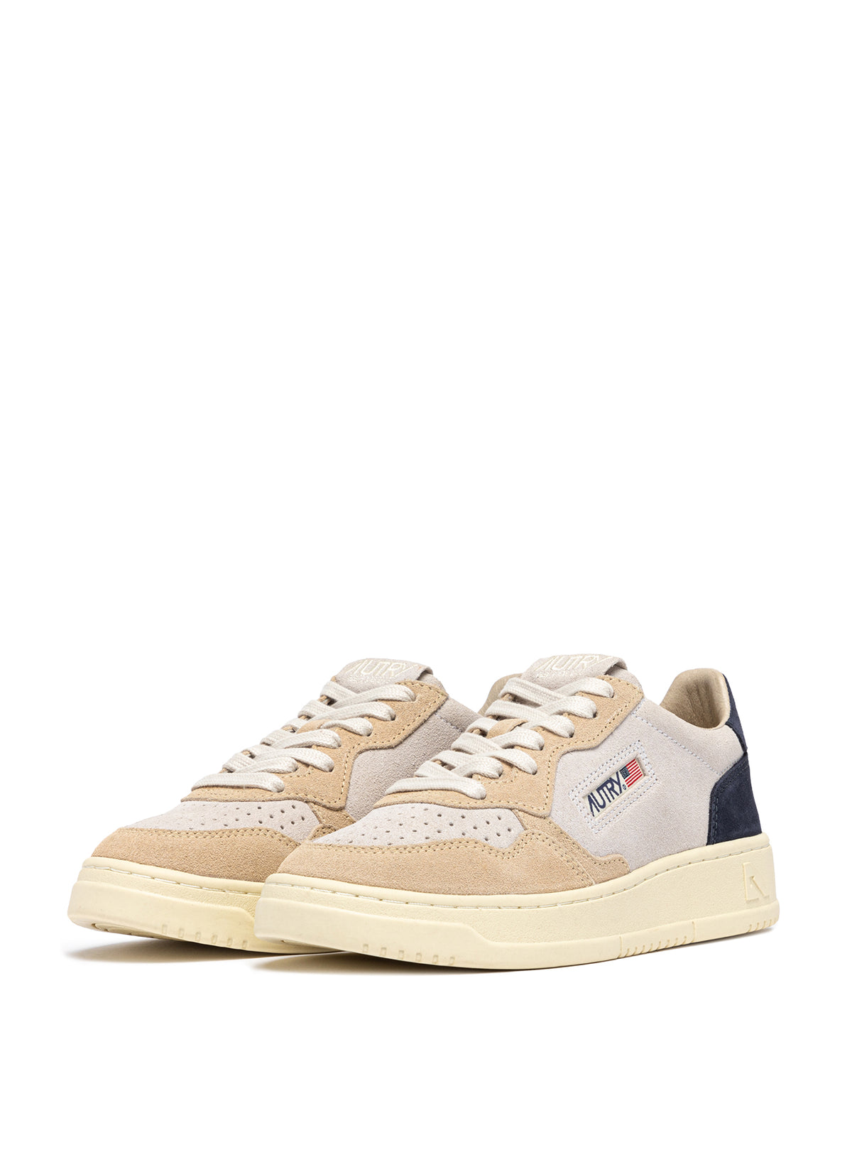 AUTRY Men Medalist TS29 - Tricolor/Suede Blue Space/White/Sand