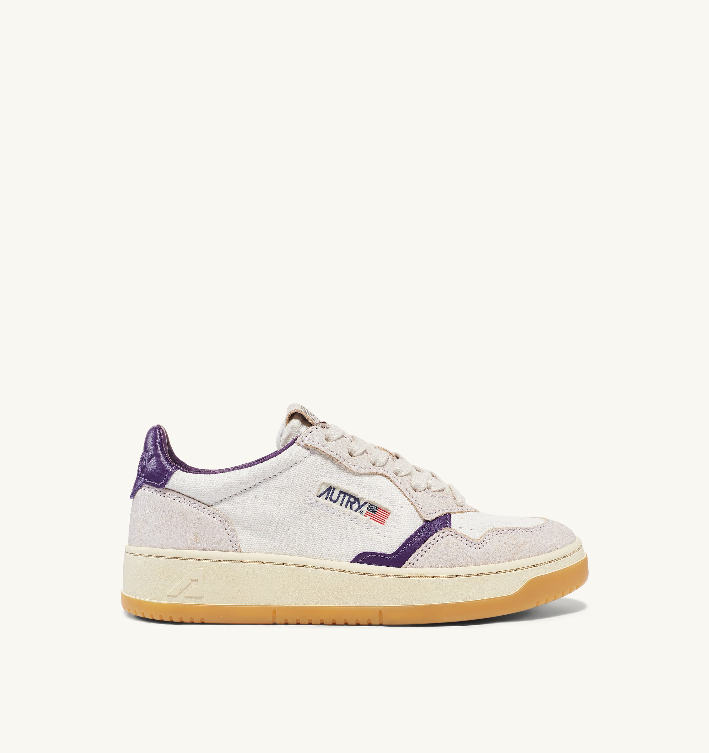 AUTRY Women Medalist DS04 - canvas/sand WHT/PRPLAK