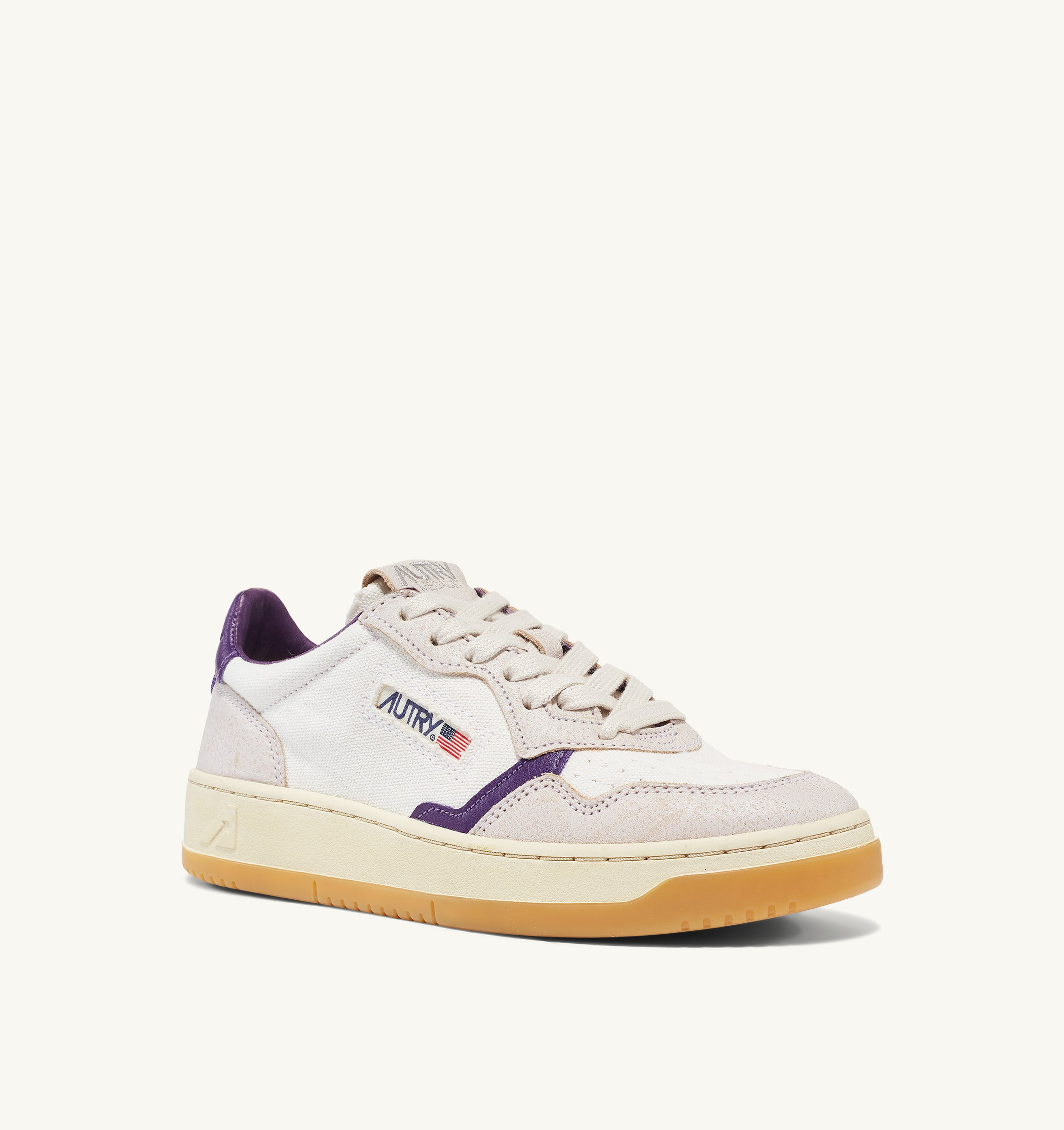 AUTRY Women Medalist DS04 - canvas/sand WHT/PRPLAK