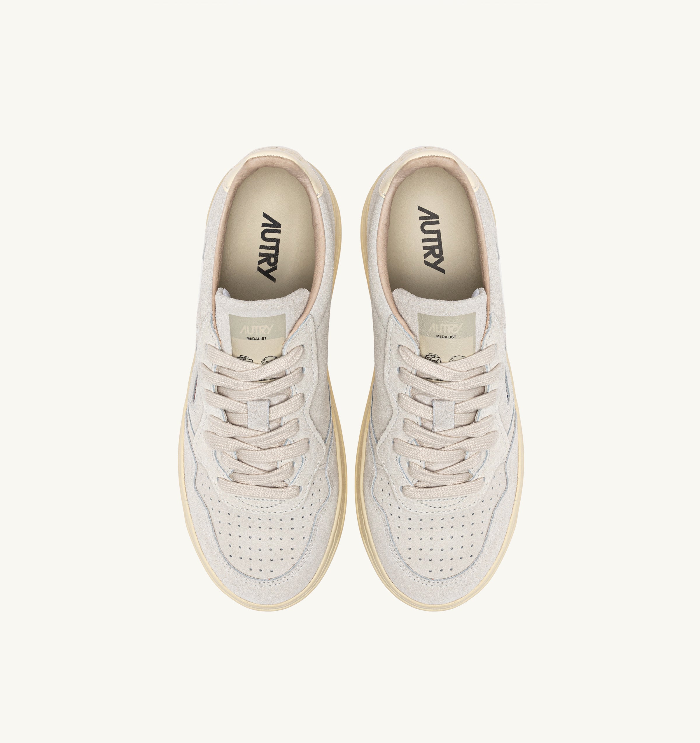 AUTRY Man Medalist UH01-Suede marble/weiß