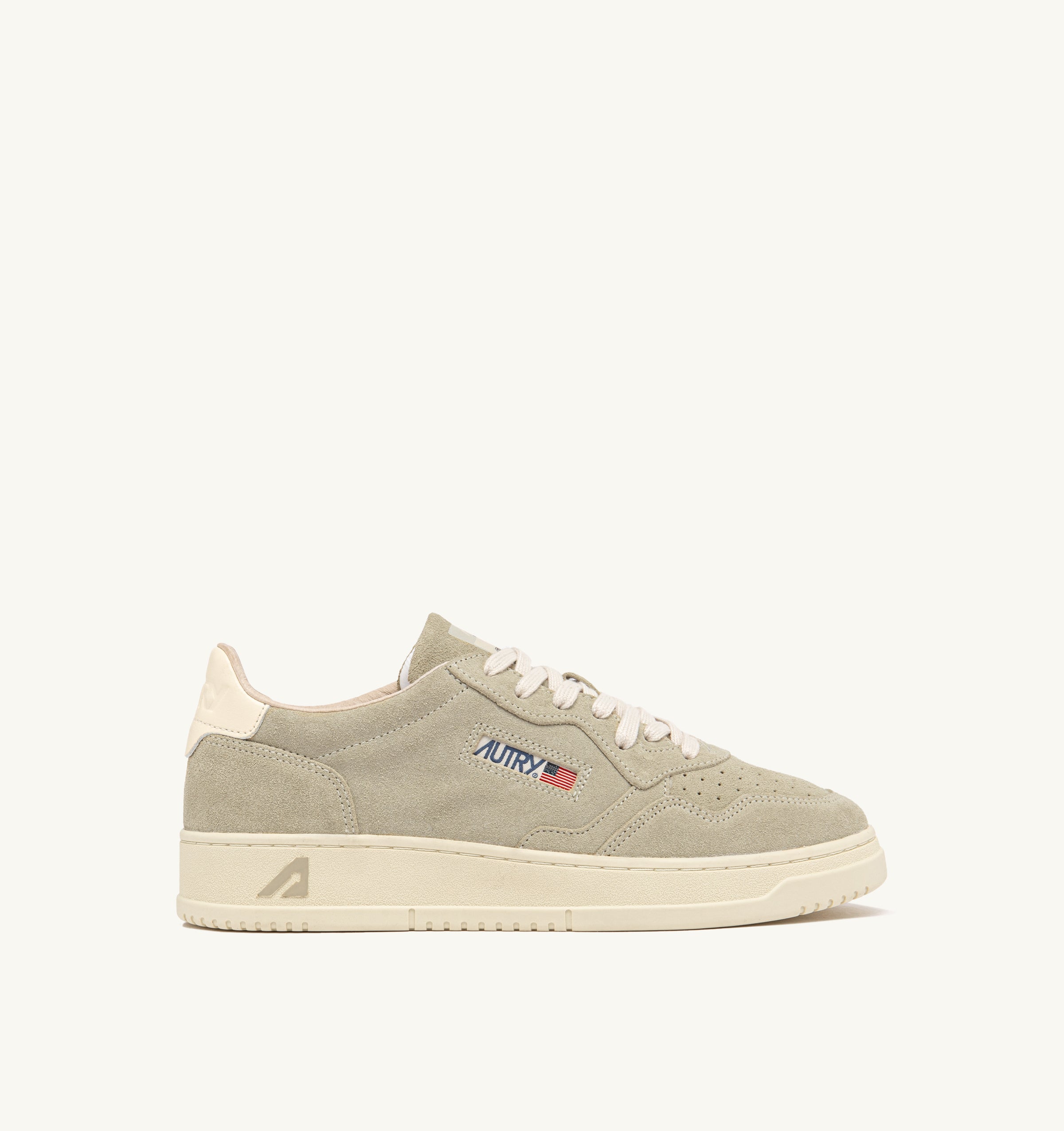 AUTRY Man Medalist UH02-Suede papyrus/weiß