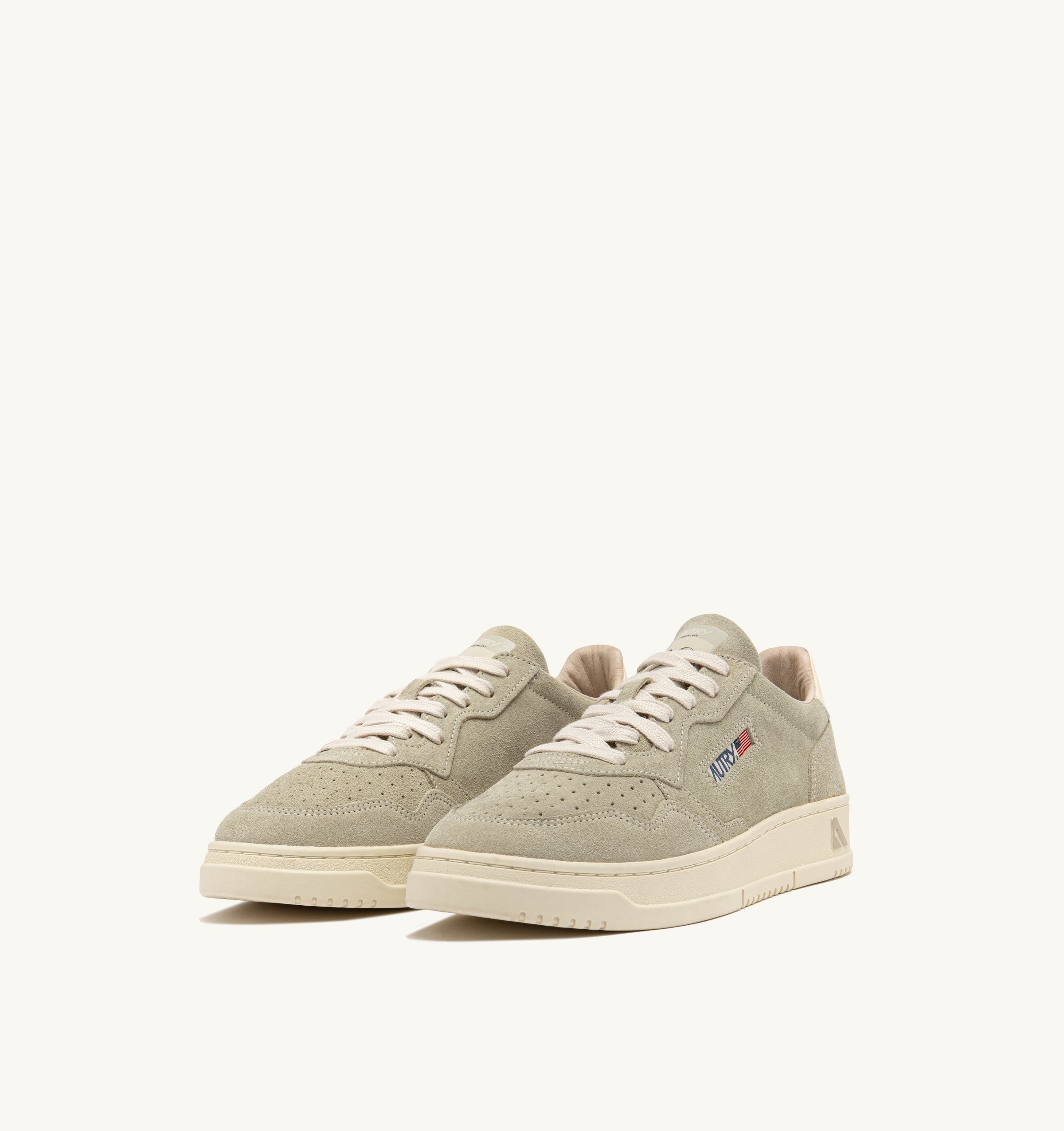 AUTRY Man Medalist UH02-Suede papyrus/weiß