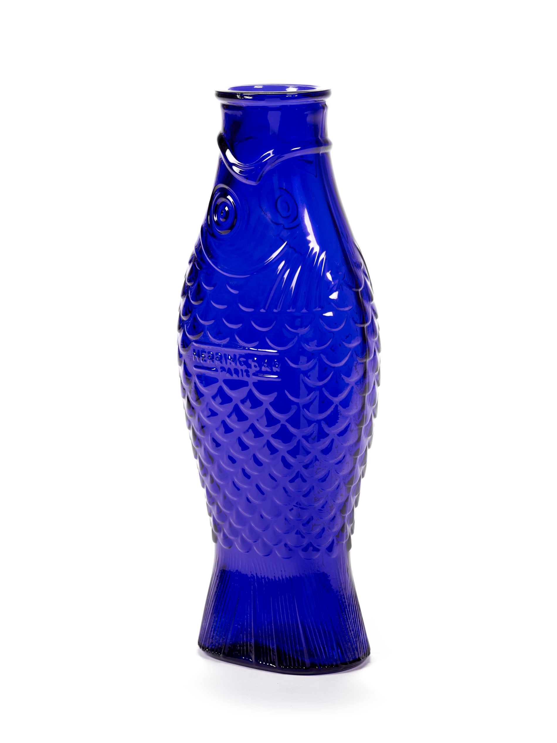 Karaffe Fisch kobaltblau H29cm
