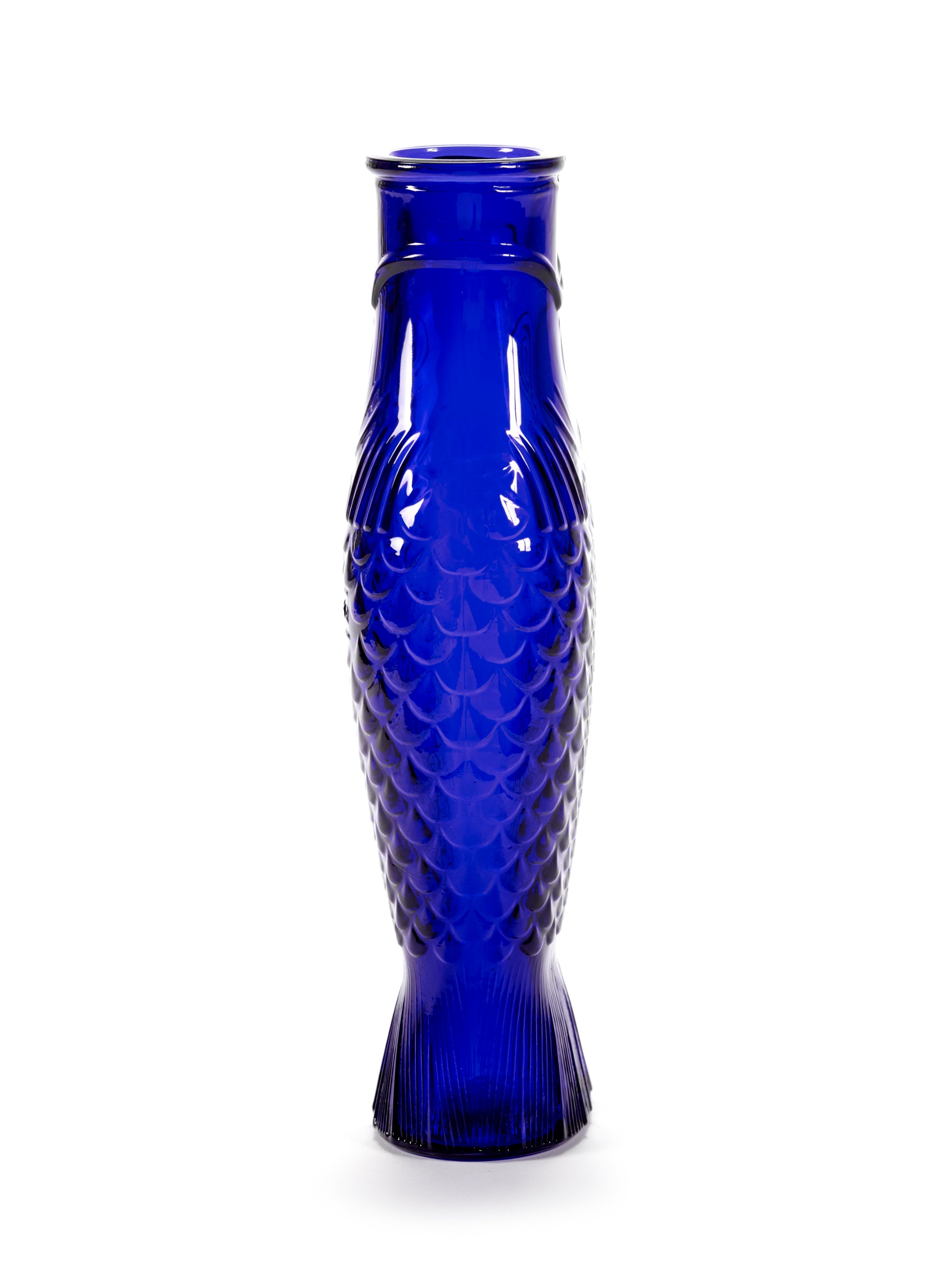 Karaffe Fisch kobaltblau H29cm