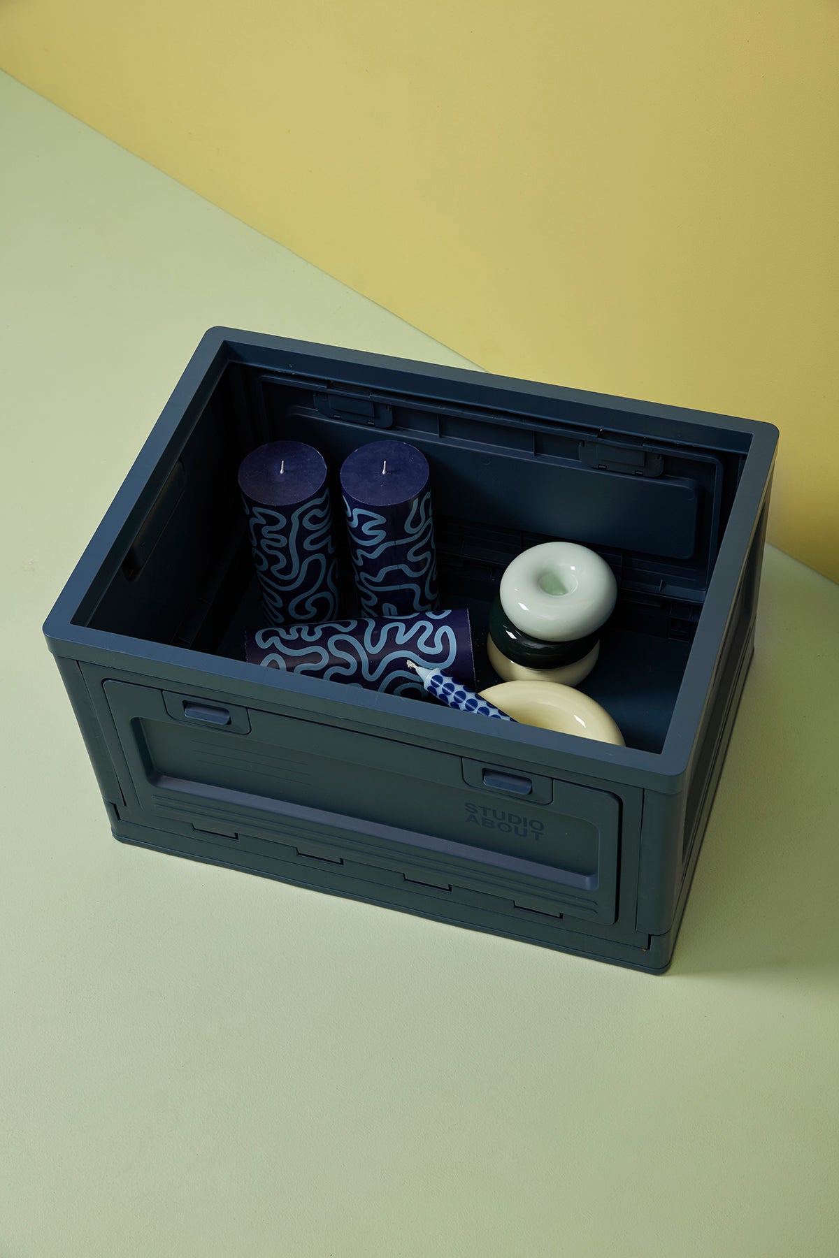 stapelbare Aufbewahrungsbox "Large Dark Blue"