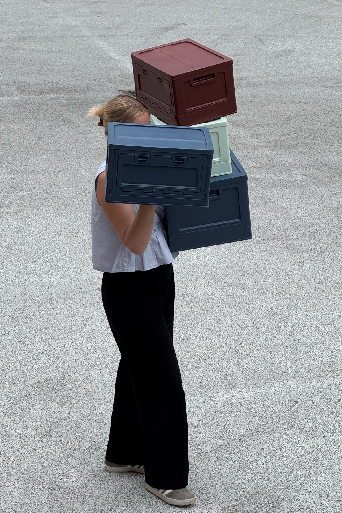 stapelbare Aufbewahrungsbox "Large Dark Blue"
