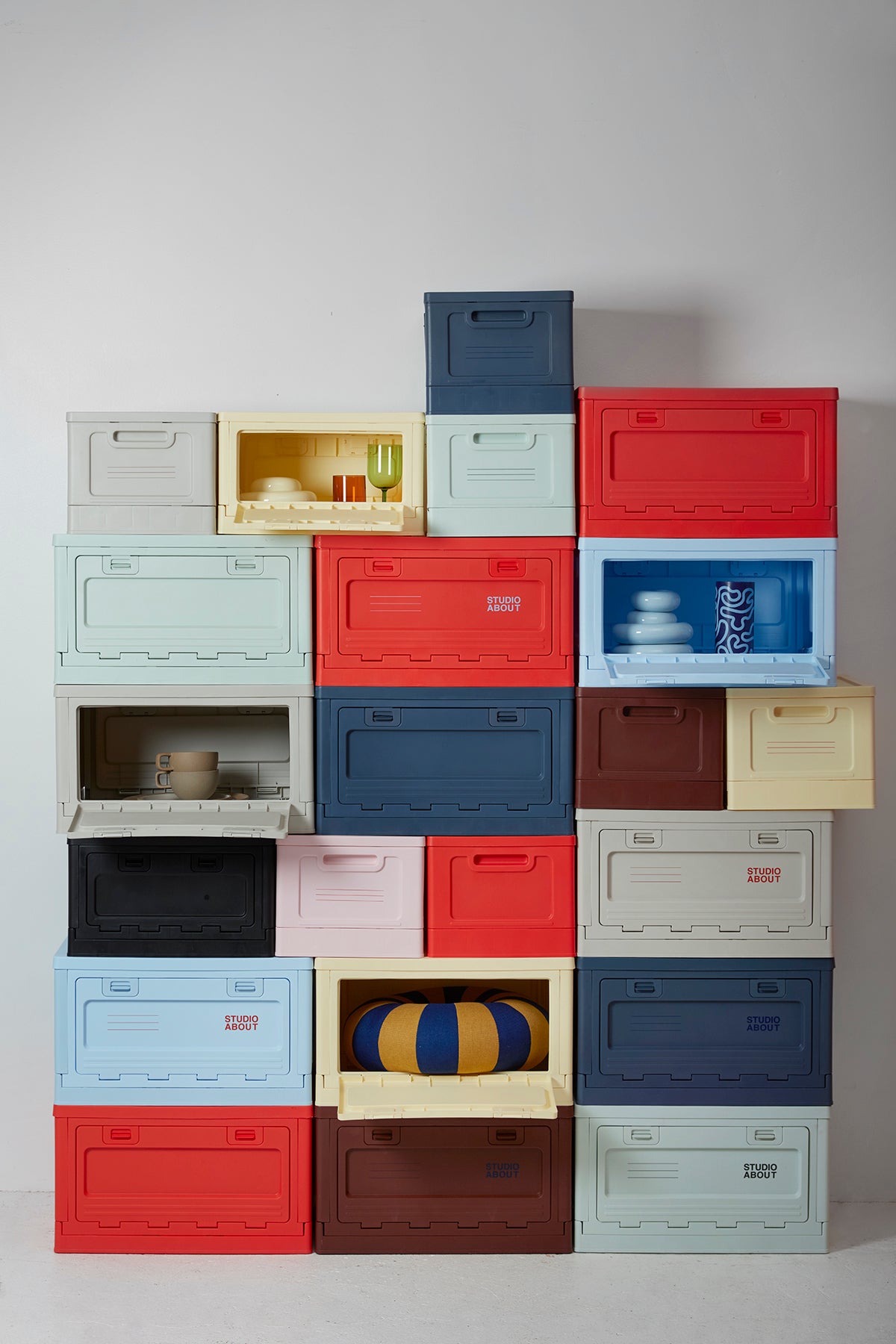 stapelbare Aufbewahrungsbox "Medium Dark Blue"