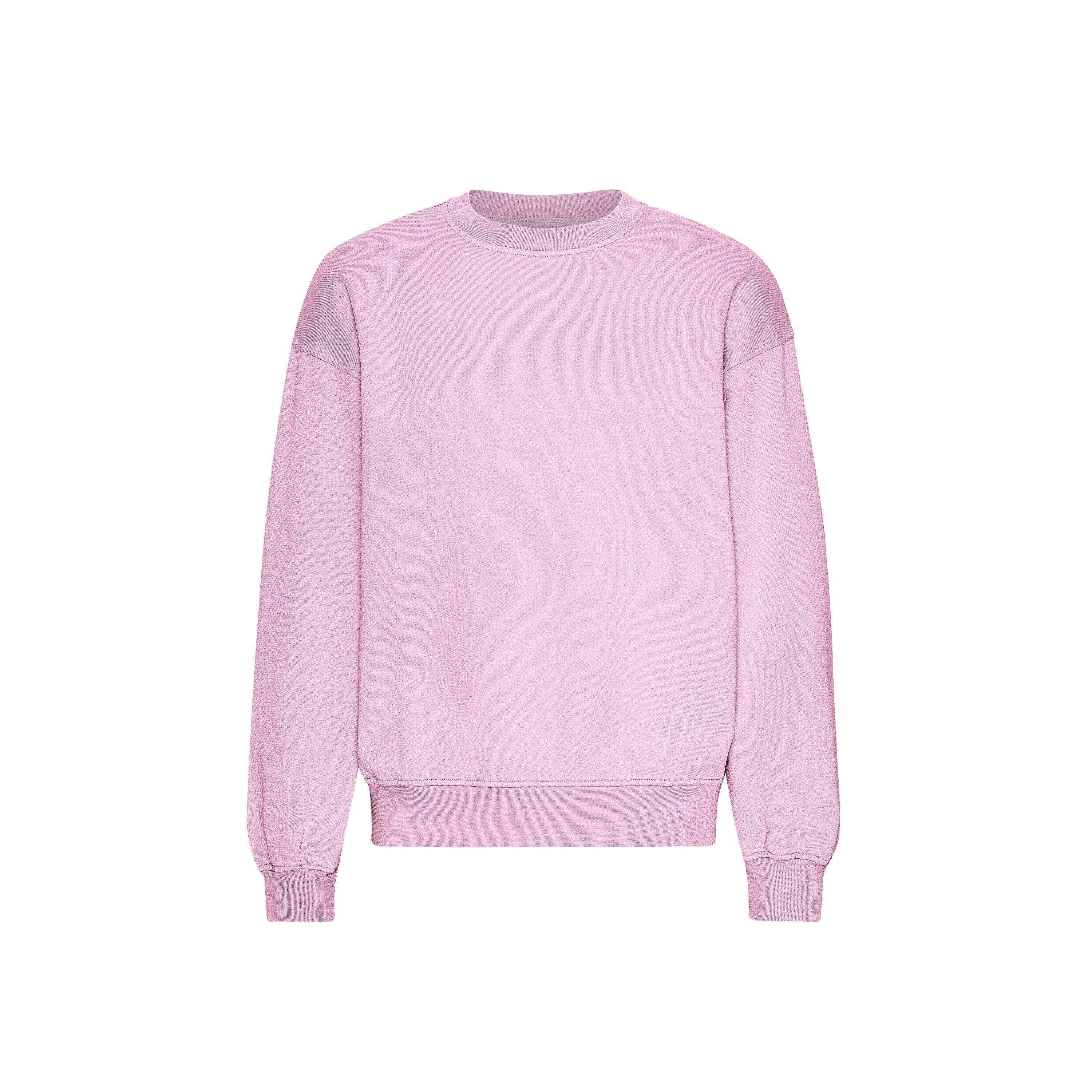 Organic Oversized Crew - Flamingo Pink