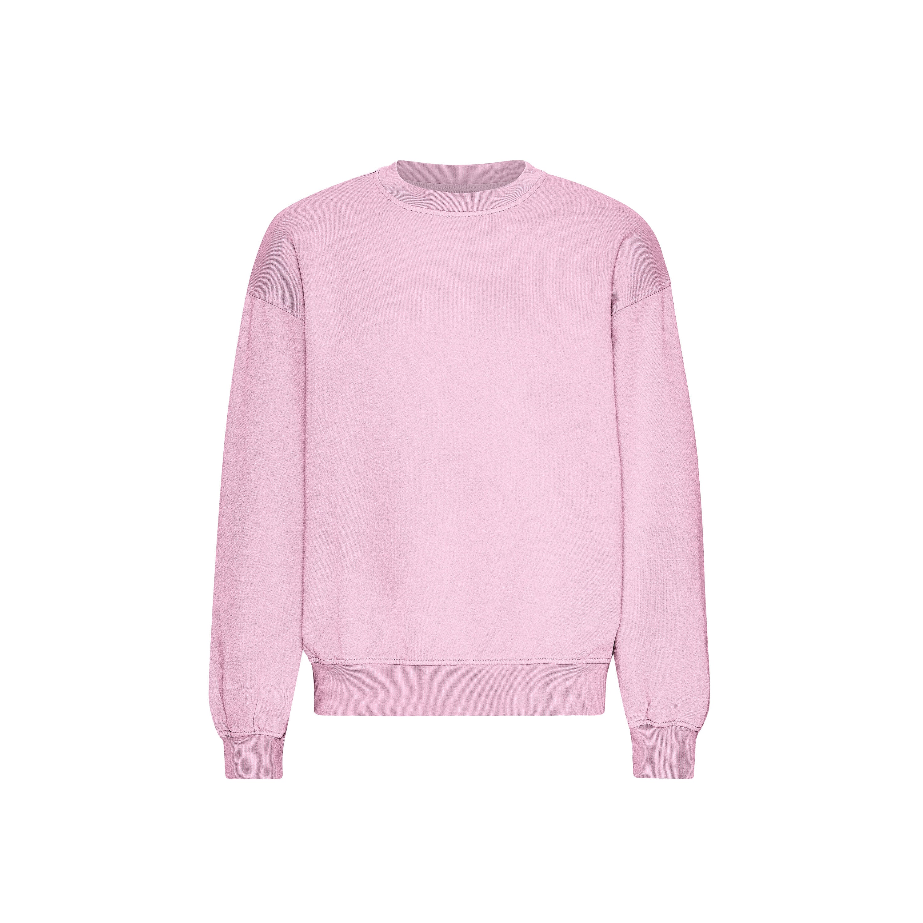 Organic Oversized Crew - Flamingo Pink