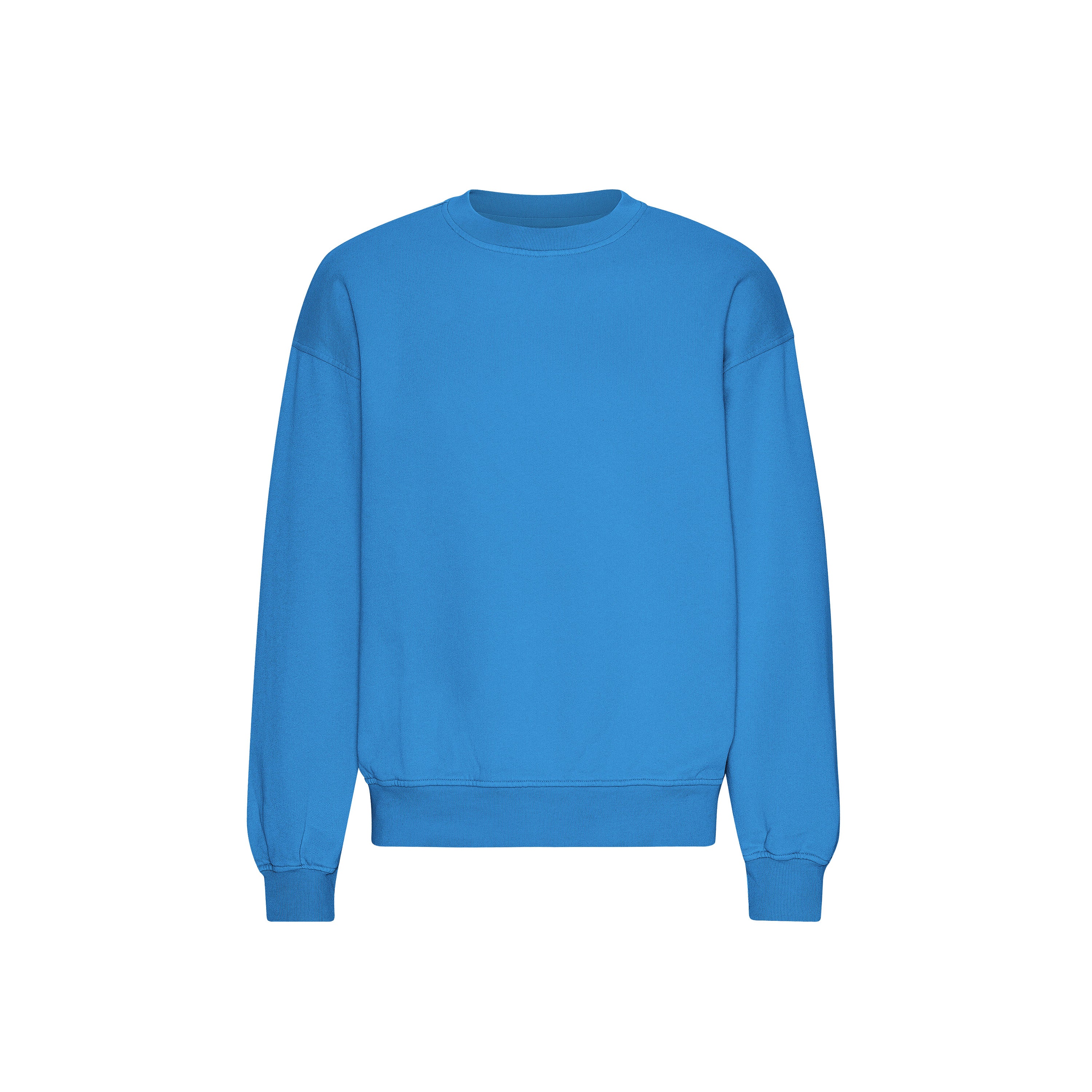 Organic Oversized Crew Pacific Blue