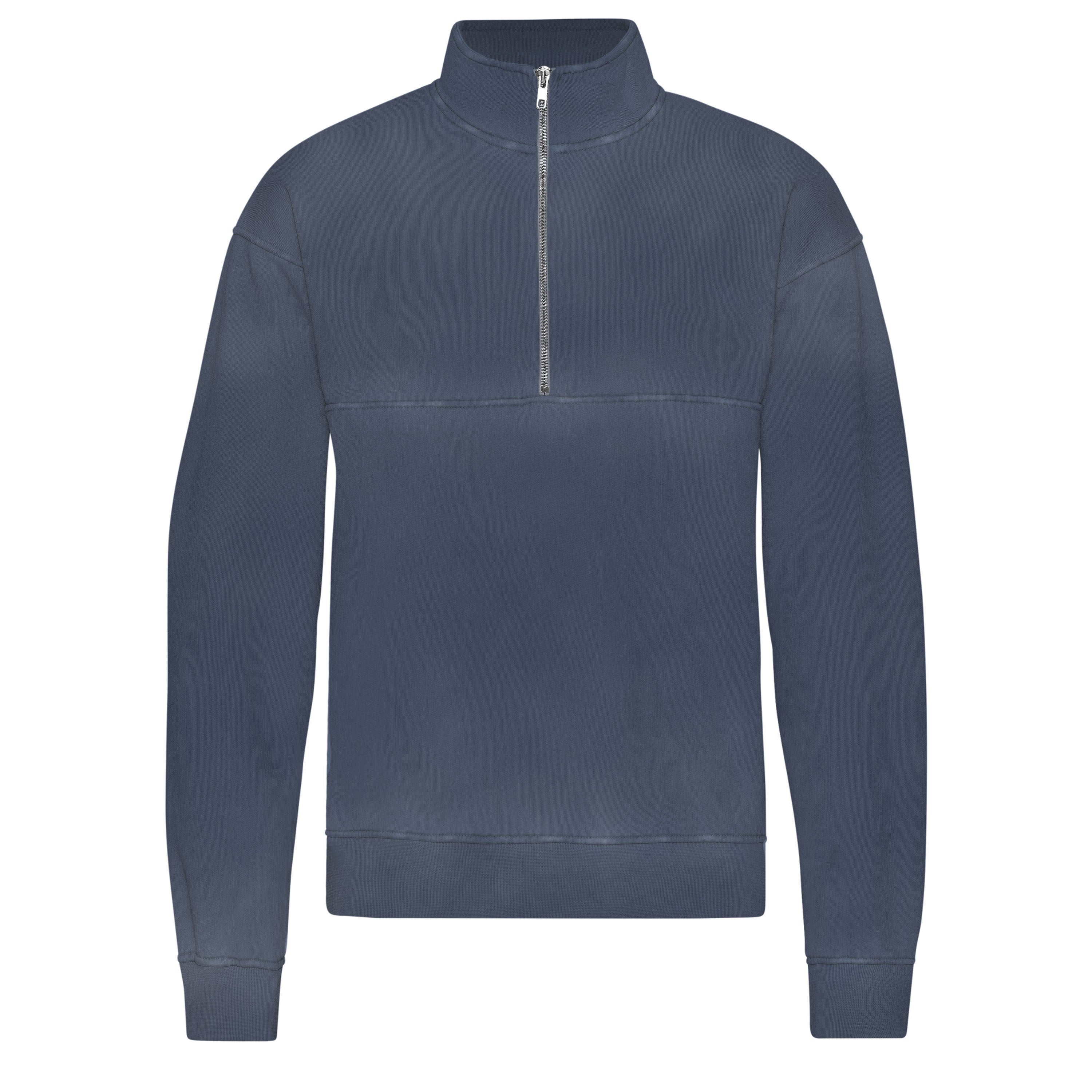 Organic Quarter Zip - neptune blue