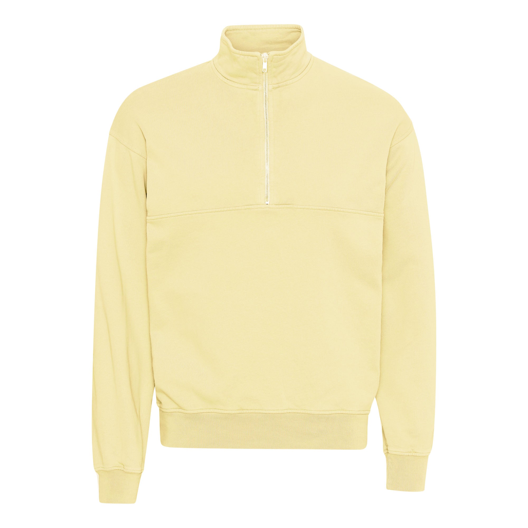 Organic Quarter Zip - Soft Yellow