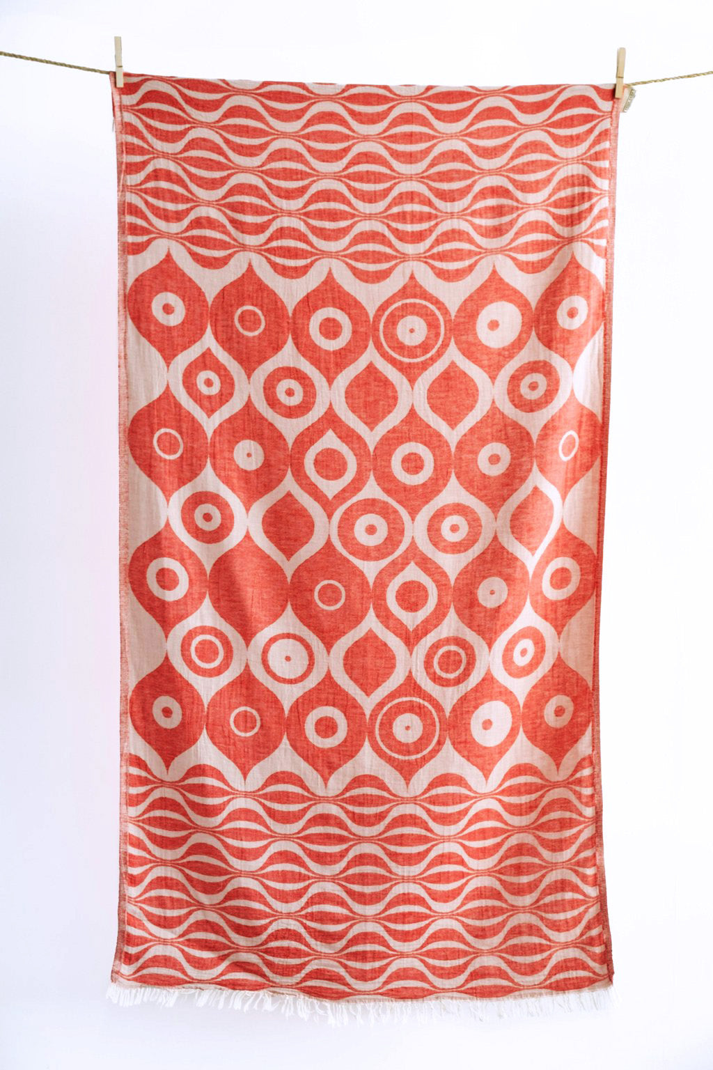 Beach Towel „Frangocastello" Red 90x180cm