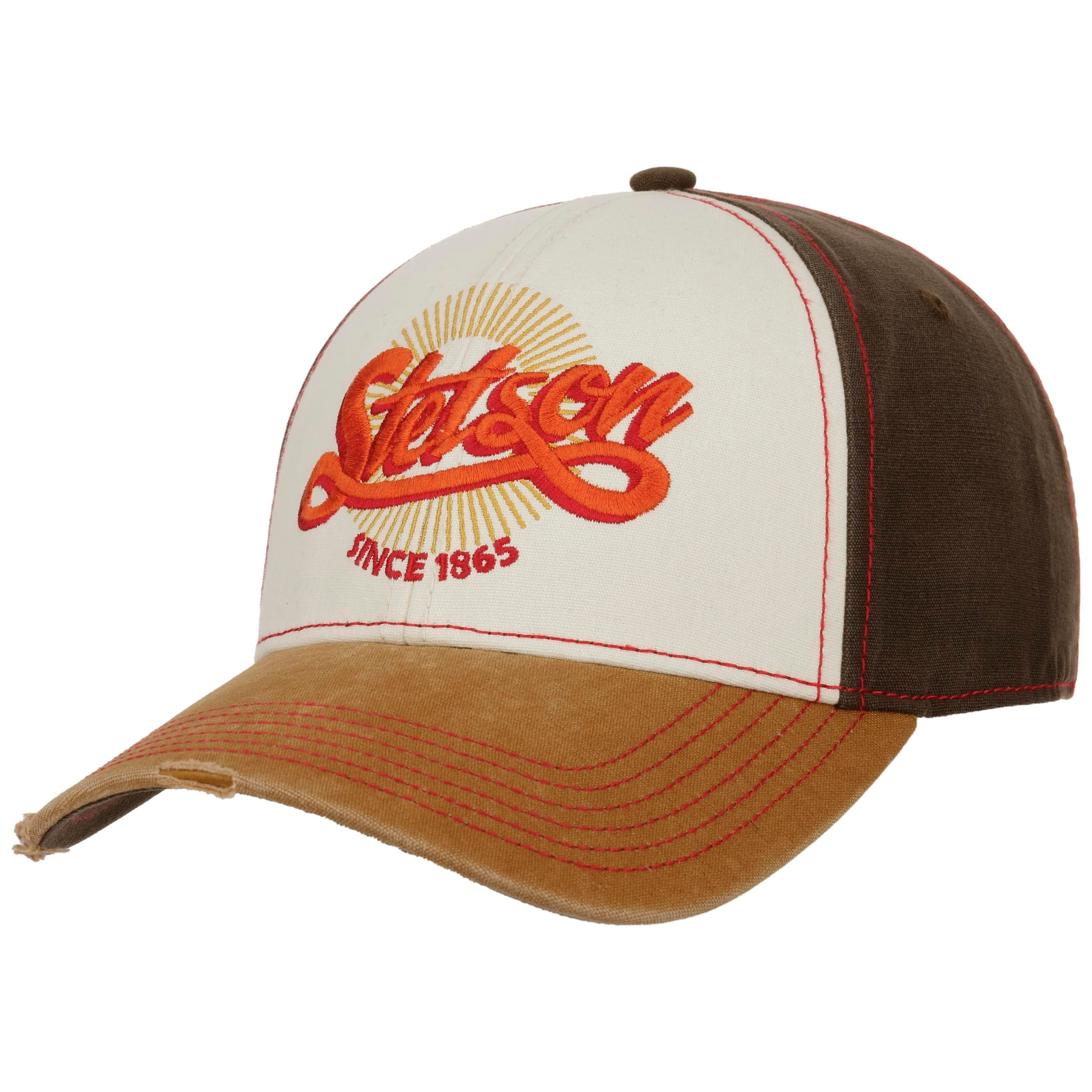 Baseball Cap Vintage Distressed beige/brown