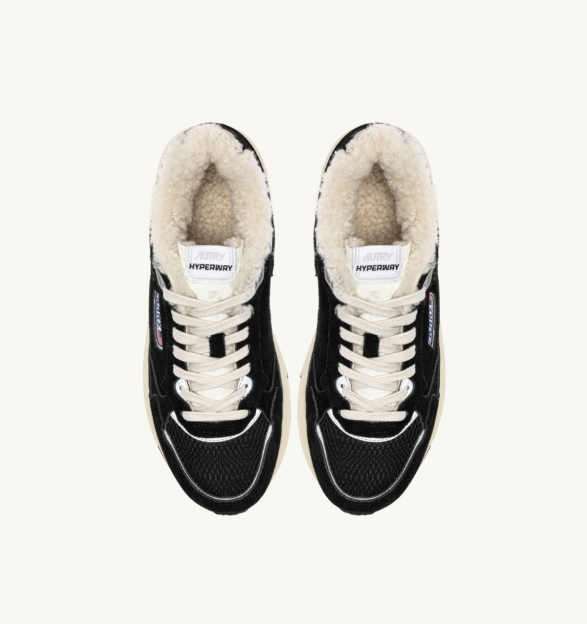 AUTRY Women Hyperway UM23 - Suede/Sherling Black/Silver