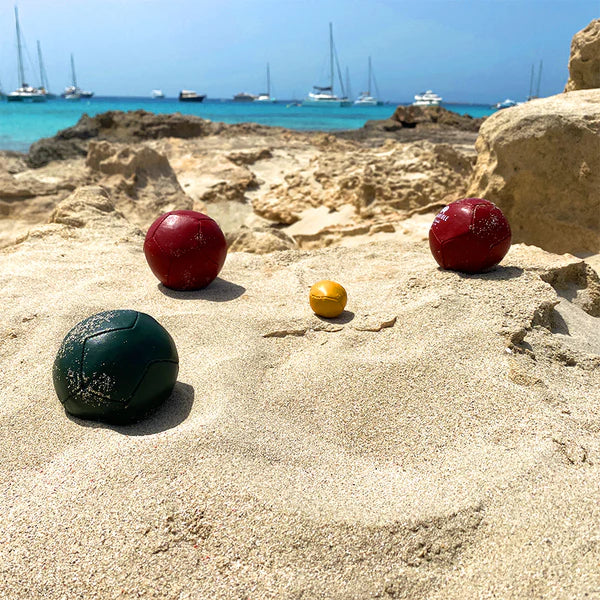 Petanque Boule - yellow/blue