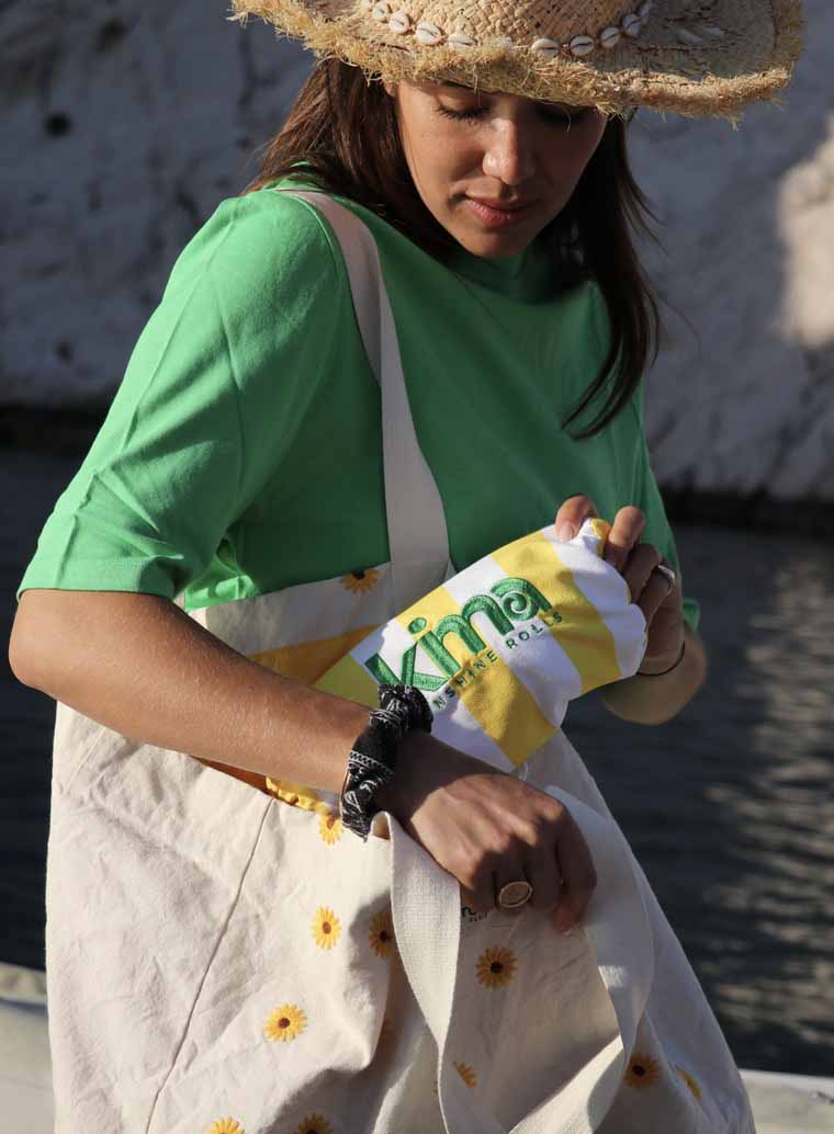 Beach Towel XXL Etxola vert 180x110cm