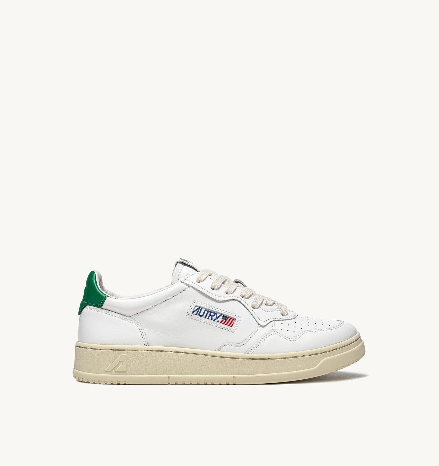 AUTRY Man Medalist LL20 - Leder white/green
