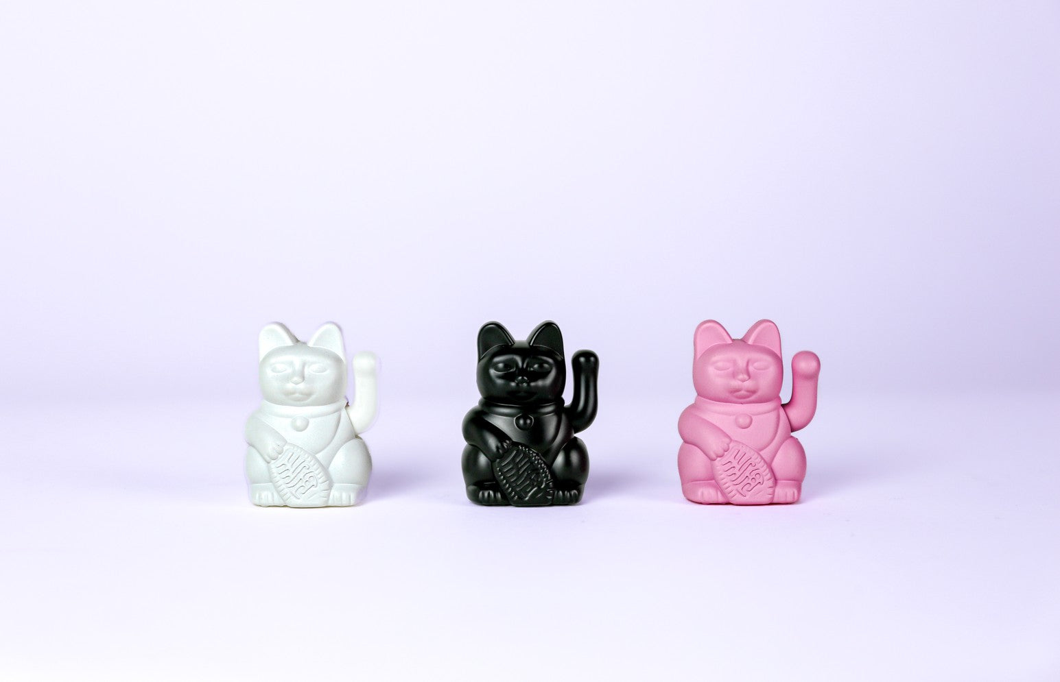 Solar Lucky Cat Winkekatze weiß