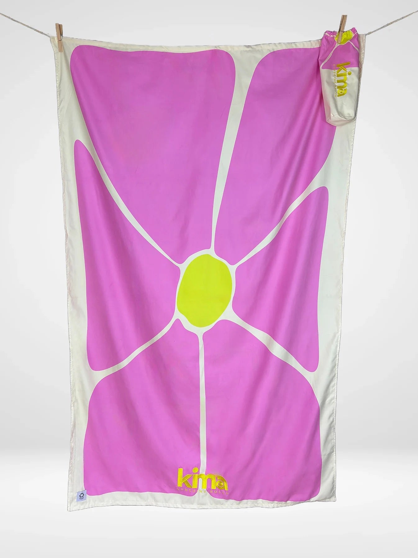 Beach Towel XXL FLOWER Rose 180x110cm
