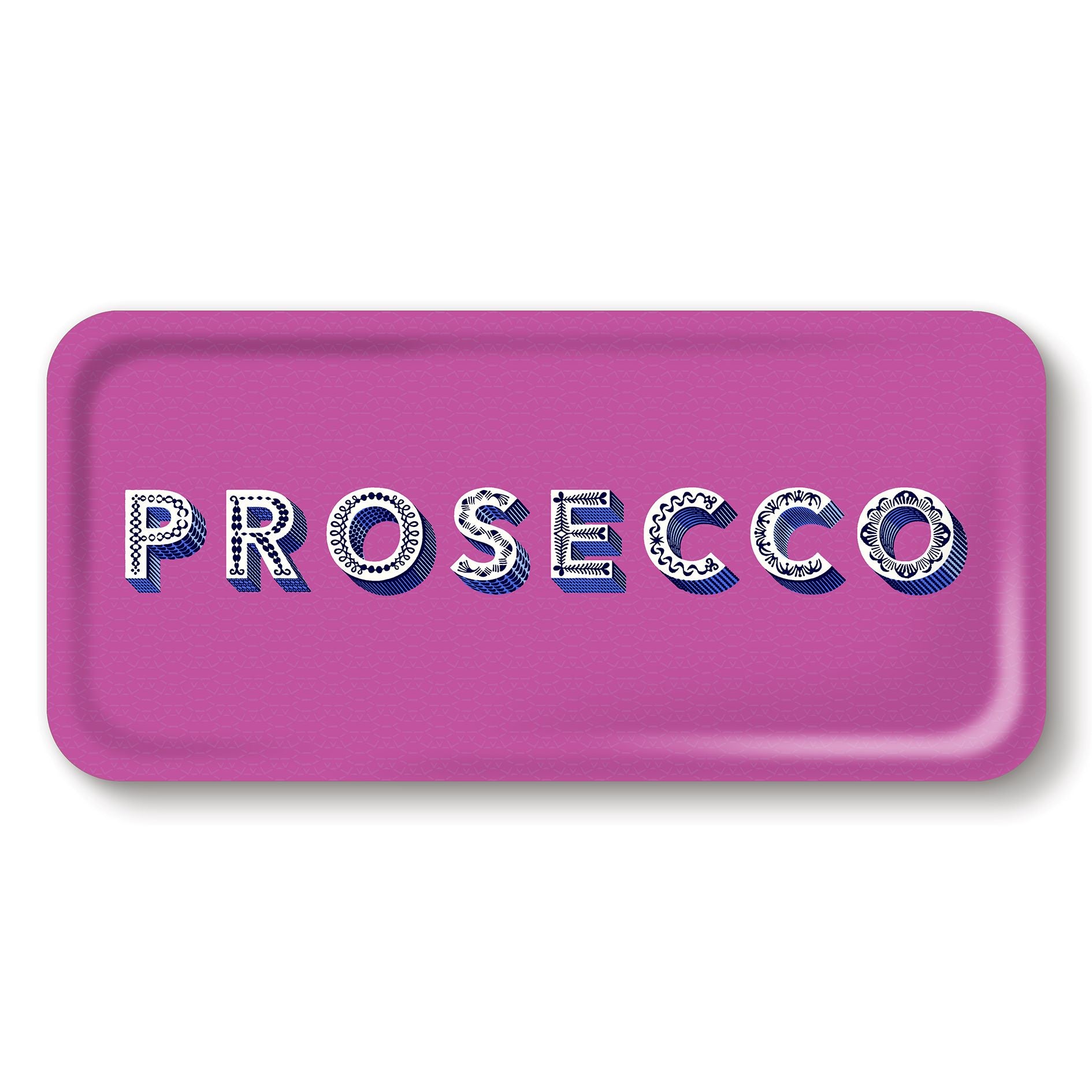 Tablett 32x15cm PROSECCO orchid