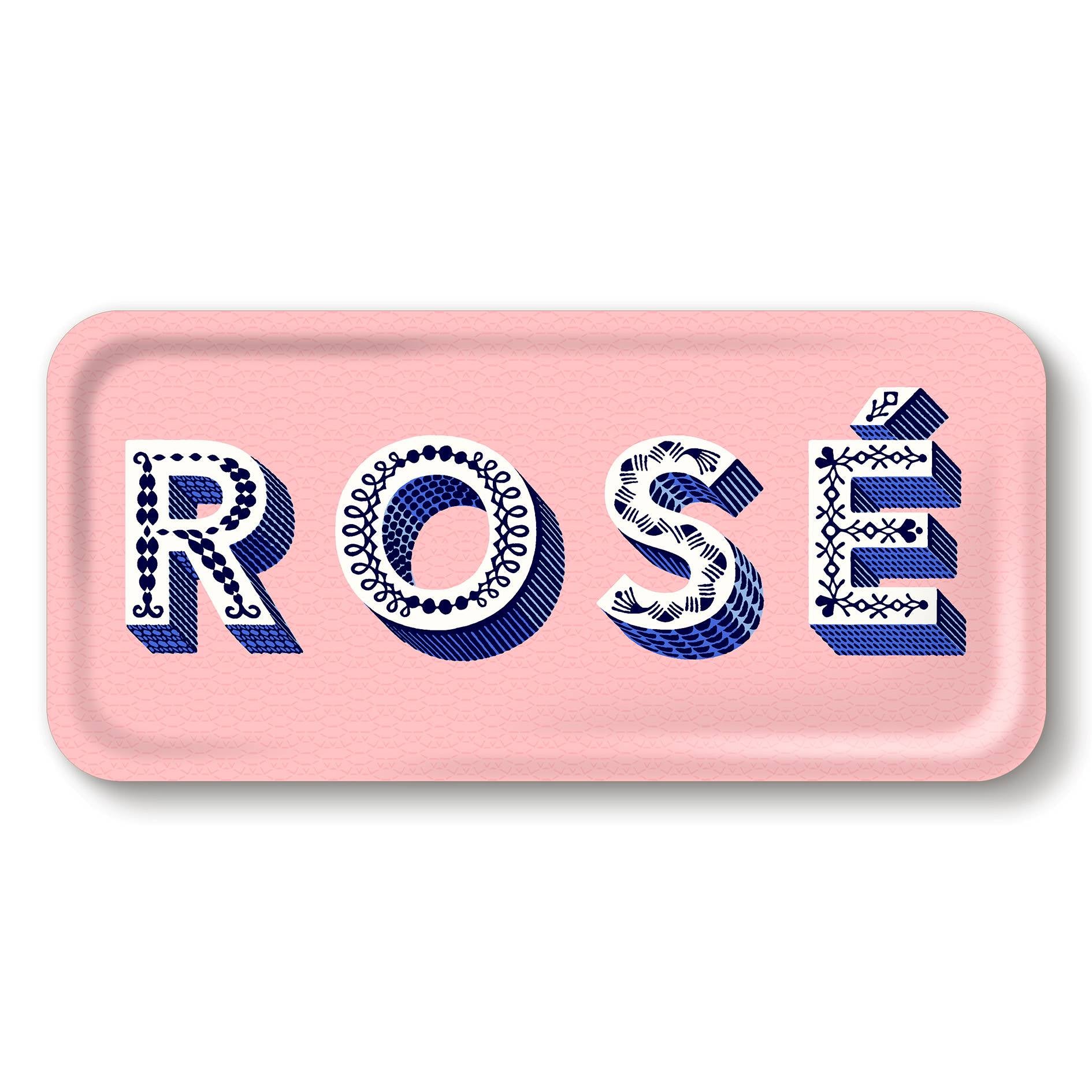 Tablett 32x15cm ROSÉ light pink