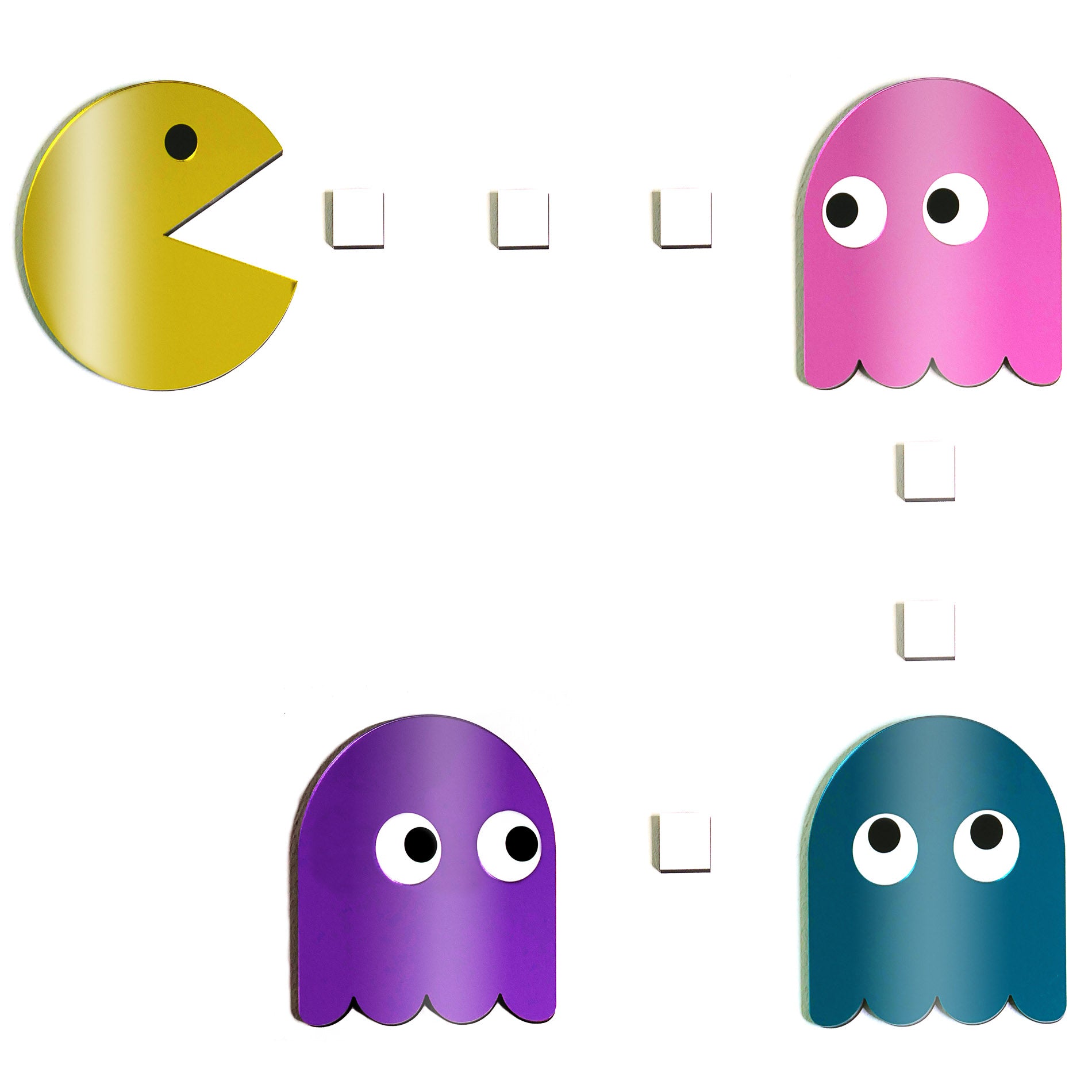 Mirror Shape Pac Man - Set