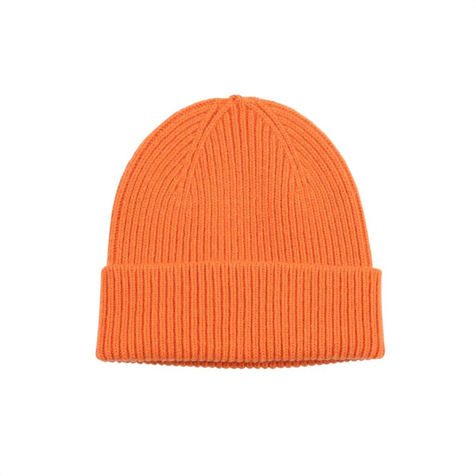 Merino Wool Beanie Burned Orange