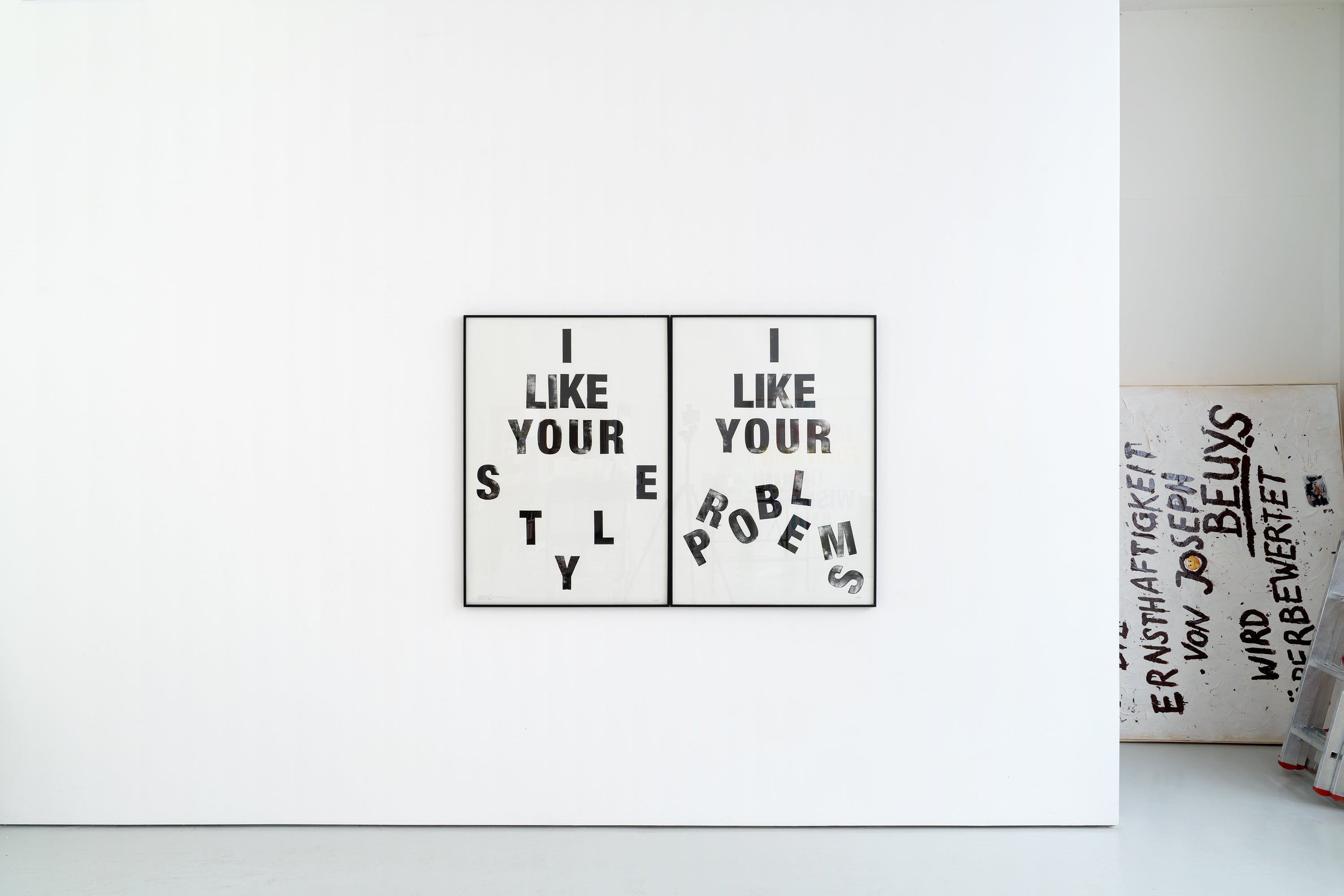 Siebdruck - I LIKE YOUR STYLE / PROBLEMS 2 x 70 x100 cm